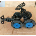 DIN Forged Carbon Steel A105 Flange Connection End Globe Valve